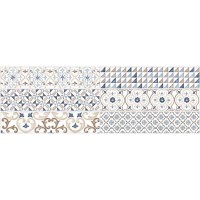 FAENZA PRINT BLUE DECOR 25.5x75.5 4753 FAENZA PRINT BLUE DECOR 25.5x75.5 4753
